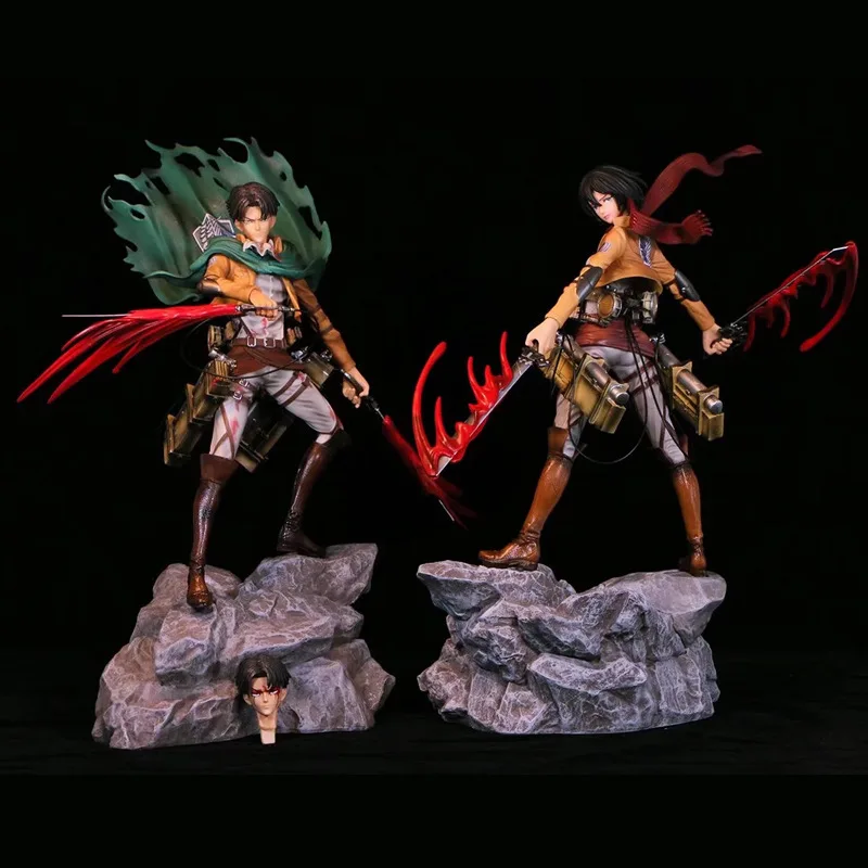 Attack on Titan Levi Ackerman and Mikasa Ackerman Ornaments Figure Boxed Standing Model Dolls PVC Anime Decorations Ornament
Attack on Titan Levi Ackerman and Mikasa Ackerman Ornaments Figure Boxed Standing Model Dolls PVC Anime Decorations Ornament
