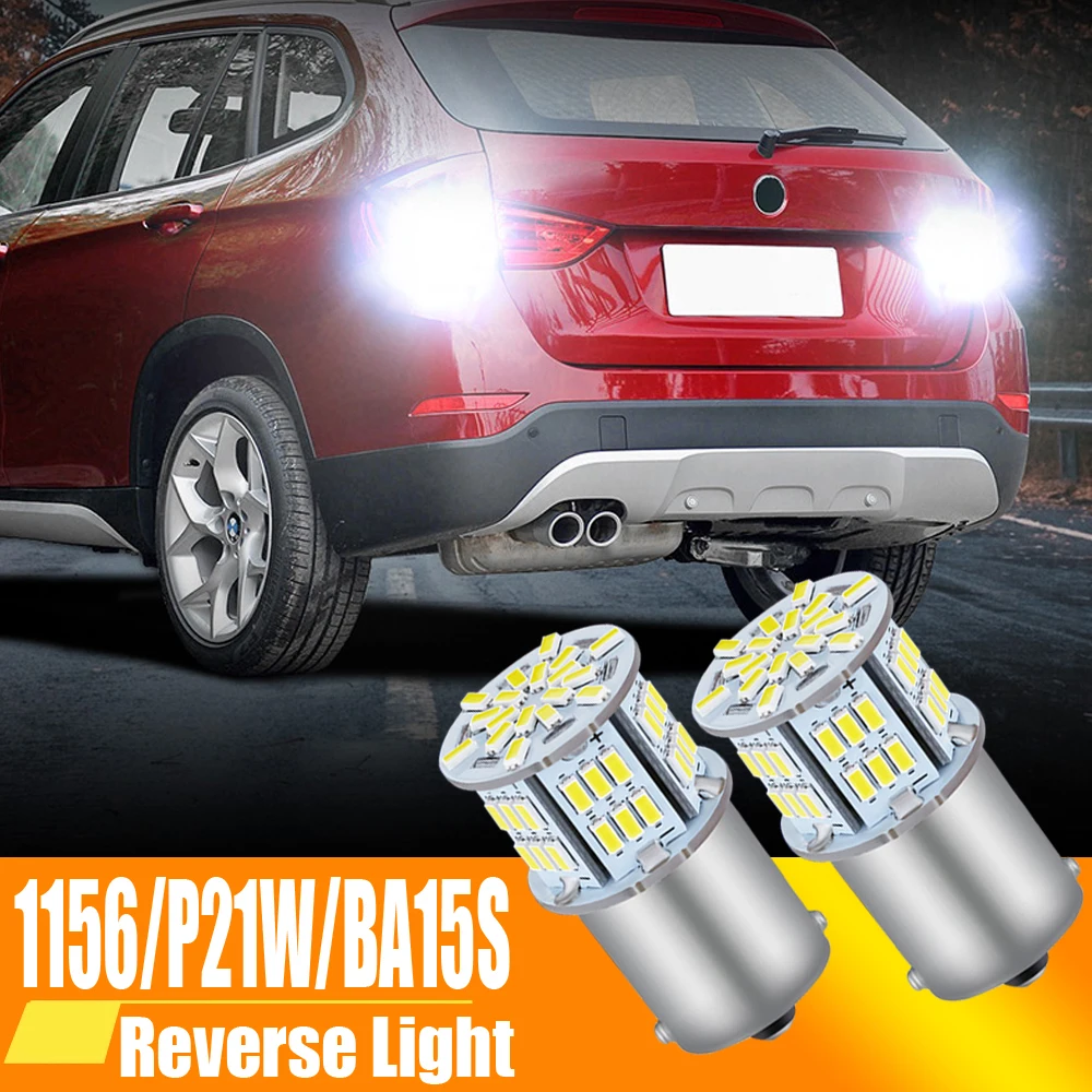 

2x LED Reverse Light Lamp P21W BA15S 1156 Canbus For BMW E63 E64 X1 E84 F48 X2 F39 X3 E83 X4 F26 X5 E53 Z3 E36 Z4 E86 E85 Z8 E52
