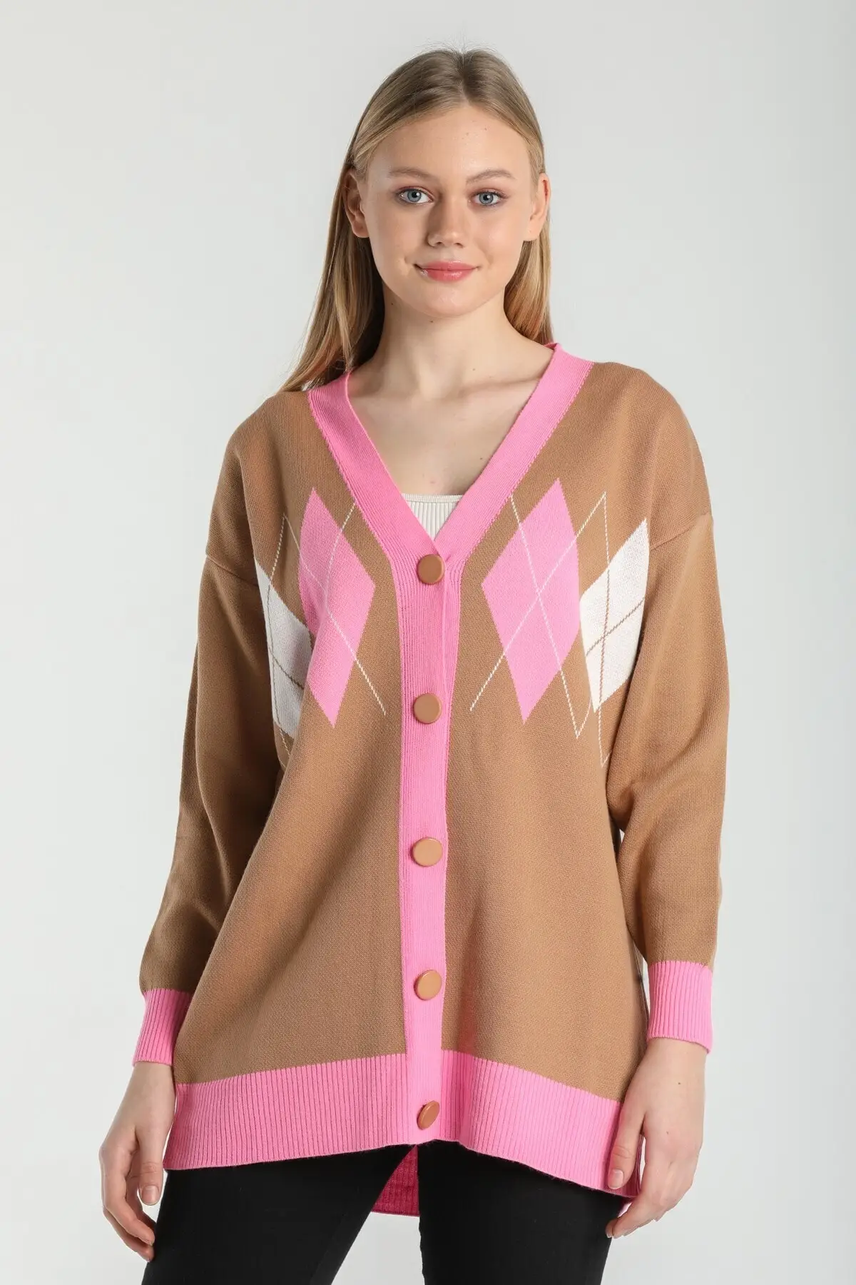 Женский вязаный кардиган стандартного размера, вязаный качественный модный кардиган, свитеры, свободный свитер, свитер 
Женский вязаный кардиган стандартного размера, вязаный качественный модный кардиган, свитеры, свободный свитер, свитер