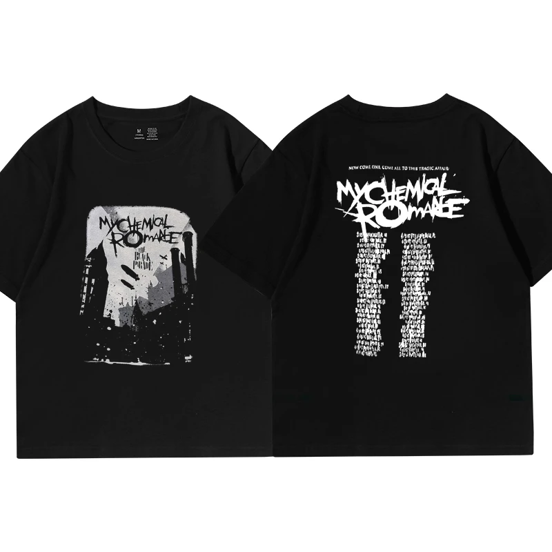 My Chemical Romance 2007 Tour Double Sided Print T Shirt for Men Women Candle Punk Band Sign Print T-shirts Short Sleeve Homme
My Chemical Romance 2007 Tour Double Sided Print T Shirt for Men Women Candle Punk Band Sign Print T-shirts Short Sleeve Homme