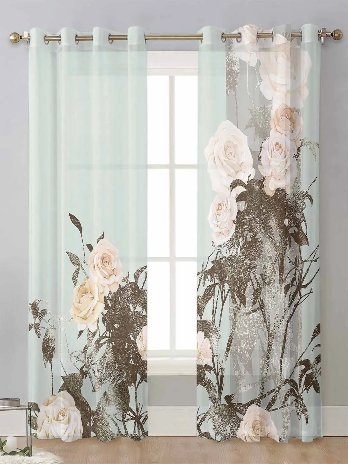 Plant Flower Ethnic Sheer Curtains For Living Room Window Screening Transparent Voile Tulle Curtain Cortinas Drapes Home Decor
Plant Flower Ethnic Sheer Curtains For Living Room Window Screening Transparent Voile Tulle Curtain Cortinas Drapes Home Decor
