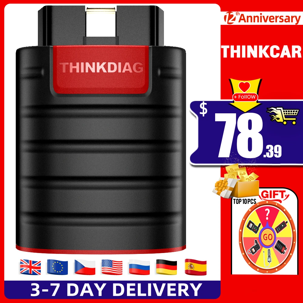 Полный сканер системы THINKCAR Thinkdiag V1.23.004, диагностические инструменты OBD2, 16 услуг сброса, кодирование ЭБУ, pk ELM327
Полный сканер системы THINKCAR Thinkdiag V1.23.004, диагностические инструменты OBD2, 16 услуг сброса, кодирование ЭБУ, pk ELM327