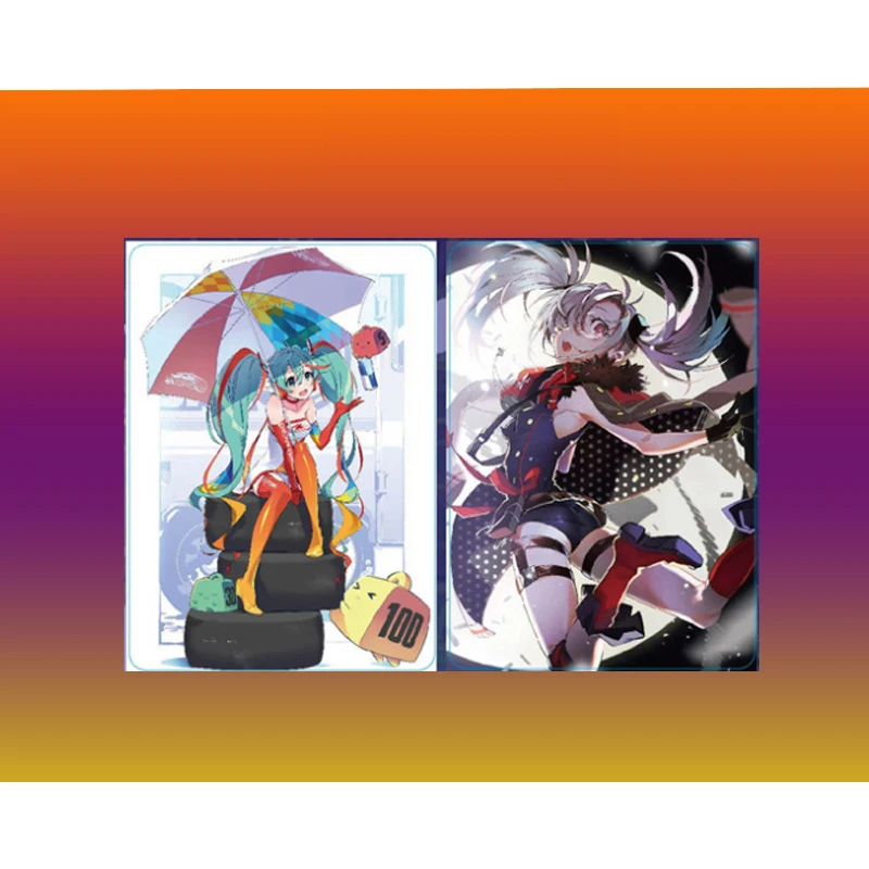 2Pcs/set Anime Girls Flash Card Hatsune Miku ACG Kawaii Classic Game Anime Collection Card Gifts Toys Two glitter patterns
2Pcs/set Anime Girls Flash Card Hatsune Miku ACG Kawaii Classic Game Anime Collection Card Gifts Toys Two glitter patterns