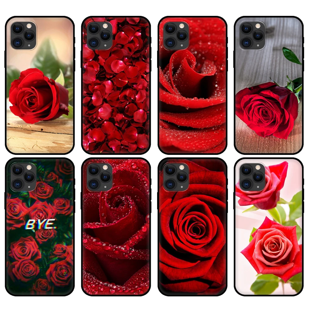 Black tpu case for iphone 5 5s se 2020 6 6s 7 8 plus x 10 XR XS 11 12 mini pro MAX back cover Red Rose flower
Black tpu case for iphone 5 5s se 2020 6 6s 7 8 plus x 10 XR XS 11 12 mini pro MAX back cover Red Rose flower
