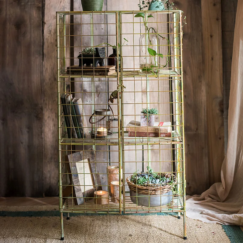 Retro Iron Art Decoration Shelf Creative Space See-through Cabinet Art Wind Net Cabinet Flower Stand Pet Cage
Retro Iron Art Decoration Shelf Creative Space See-through Cabinet Art Wind Net Cabinet Flower Stand Pet Cage