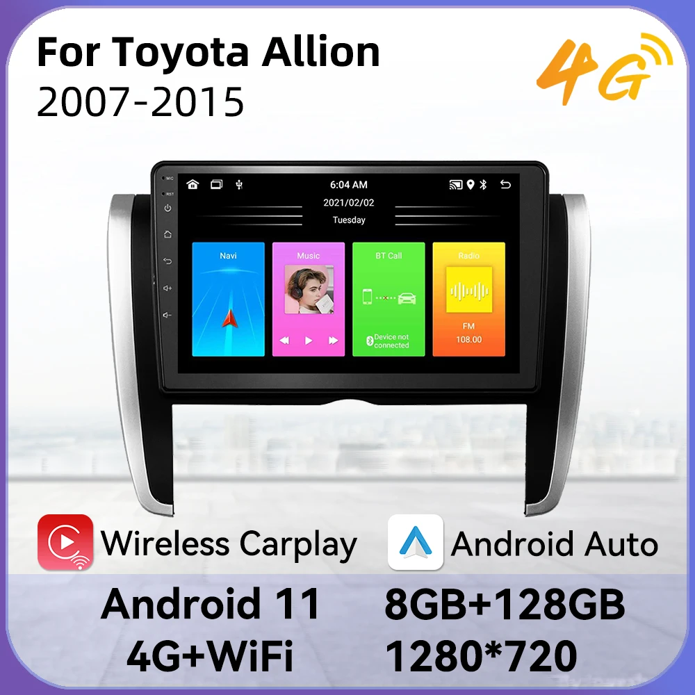 2 Din Android Car Stereo for Toyota Allion 2007-2015 Car Radio Touch Screen USB AUX GPS WIFI 4G Navigation Autoradio Head Unit 
2 Din Android Car Stereo for Toyota Allion 2007-2015 Car Radio Touch Screen USB AUX GPS WIFI 4G Navigation Autoradio Head Unit