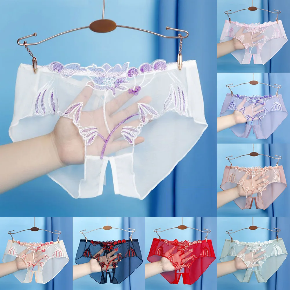 Women Briefs Underwear Floral Mesh Comfort Sheer Crotch Slit Seamless Briefs Panties Lingerie Thong Underpants
Women Briefs Underwear Floral Mesh Comfort Sheer Crotch Slit Seamless Briefs Panties Lingerie Thong Underpants