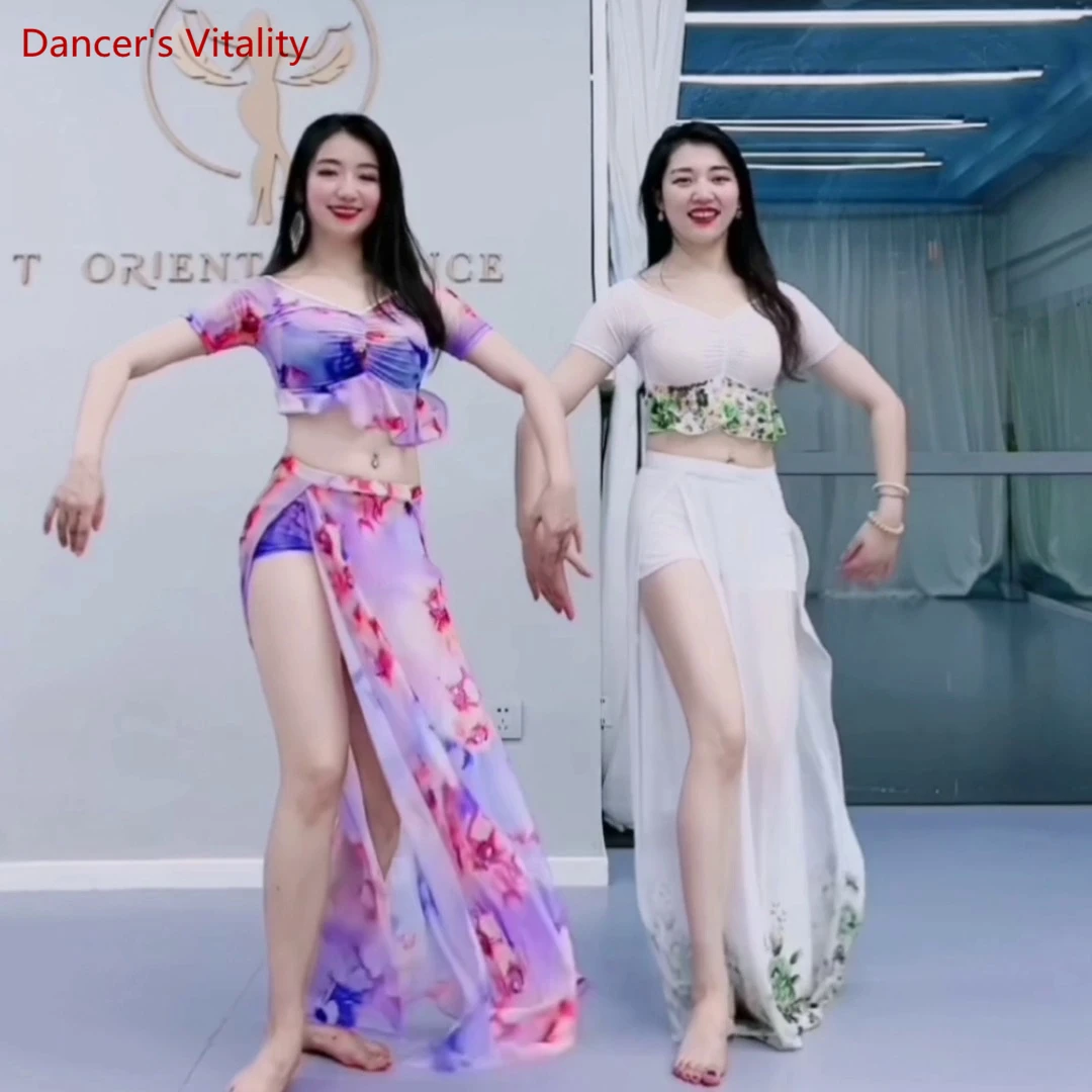 Belly Dance Practice Clothes Mesh Short Sleeves Top+skirt 2pcs for Women Belly Dancewear Female Oriental Dance Outfit Clothing
Belly Dance Practice Clothes Mesh Short Sleeves Top+skirt 2pcs for Women Belly Dancewear Female Oriental Dance Outfit Clothing