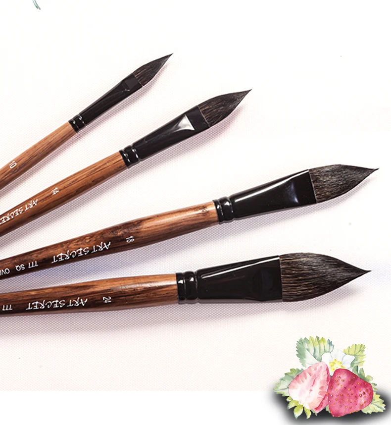 High Grade 777SQ Oval Wash Art Brushes Squirrel Hair Oak Wooden Handle Artist Tool Watercolor Acrylic Painting Supply
High Grade 777SQ Oval Wash Art Brushes Squirrel Hair Oak Wooden Handle Artist Tool Watercolor Acrylic Painting Supply