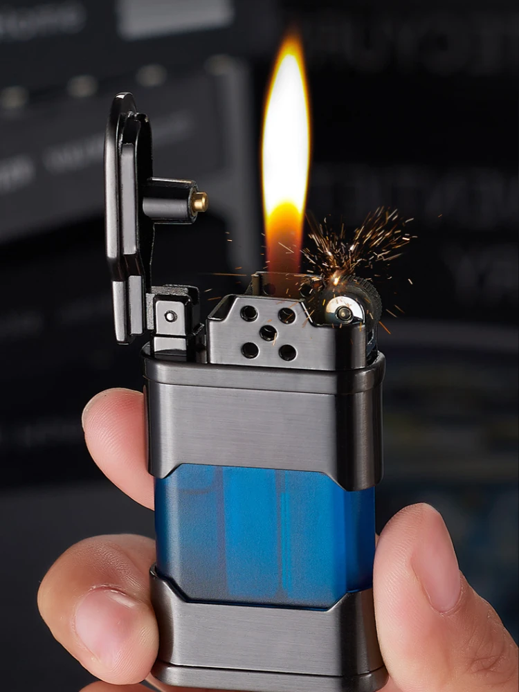 New trend visual transparent gas box retro grinding wheel lighter open flame gas lighter men's gift
New trend visual transparent gas box retro grinding wheel lighter open flame gas lighter men's gift