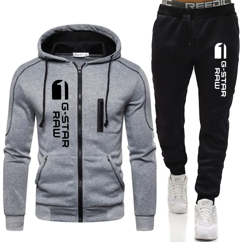 New Winter Men's Clothing Men Sets Printing Hoodie Set Fleece Zipper Sweatshirt Casual Sport Sweatpants Mens Tracksuits 2022
New Winter Men's Clothing Men Sets Printing Hoodie Set Fleece Zipper Sweatshirt Casual Sport Sweatpants Mens Tracksuits 2022