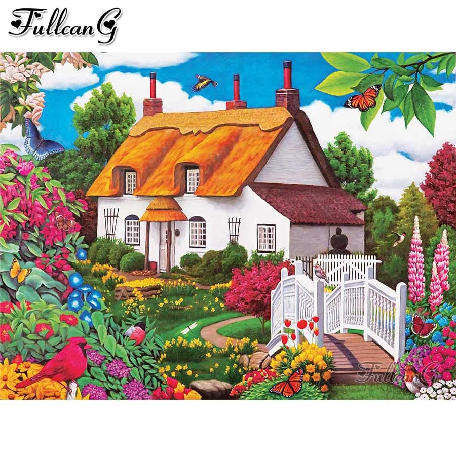 garden cottage Diy Mosaic Painting 5D Diamond Embroidery Rhinestone Full Square Round Drill Picture House Wall Decor AA3299
garden cottage Diy Mosaic Painting 5D Diamond Embroidery Rhinestone Full Square Round Drill Picture House Wall Decor AA3299