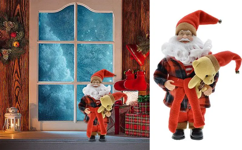 12-дюймовая красная ткань, Рождественская стоячая кукла Санта-Клауса, рождественские статуэтки Санта-Клауса, семейный подарок для дома, рождественский подарок
12-дюймовая красная ткань, Рождественская стоячая кукла Санта-Клауса, рождественские статуэтки Санта-Клауса, семейный подарок для дома, рождественский подарок