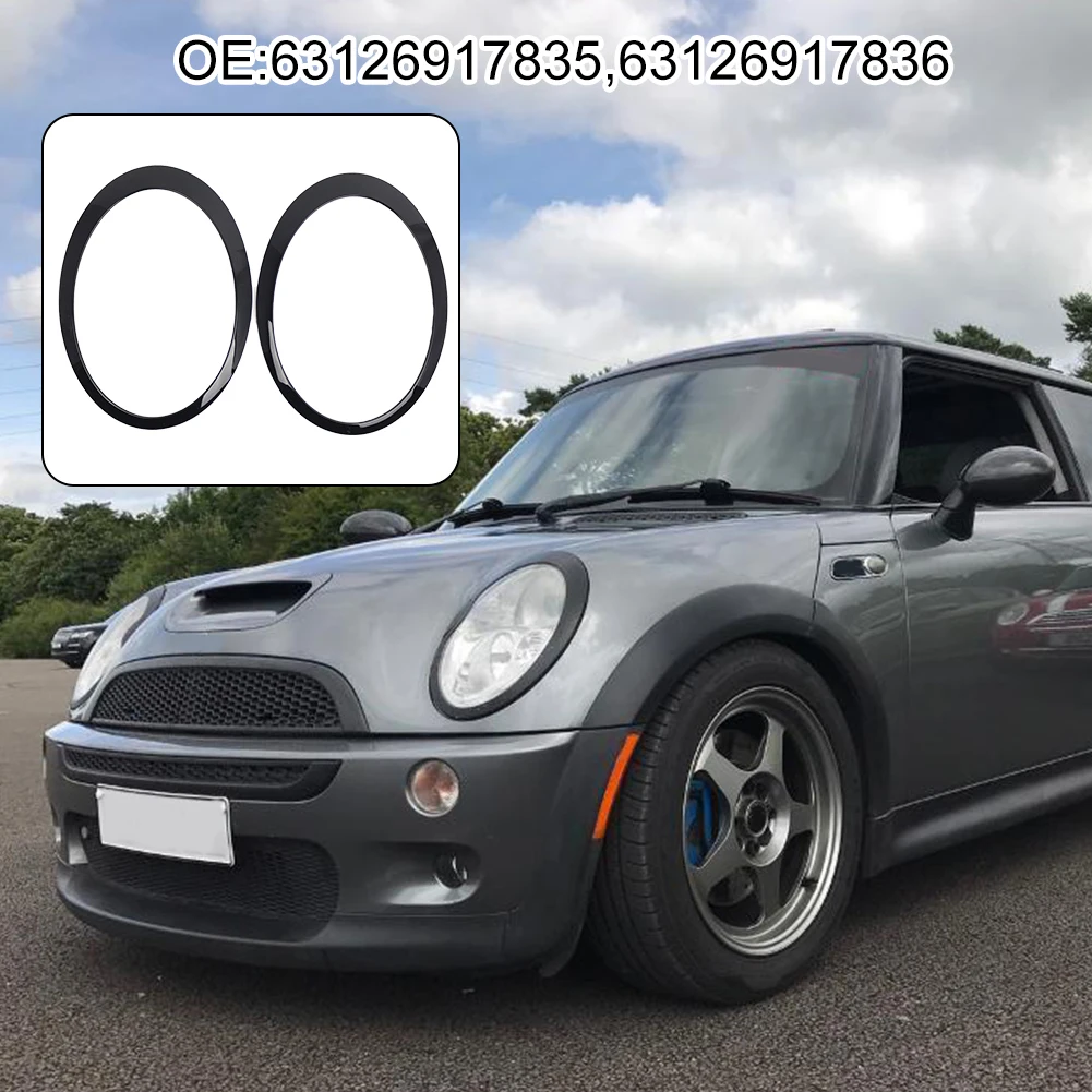 2pcs/pair Headlight Ring Trim For MINI For COOPER R50 R52 R53 Black Left Right Bezel Trim Surround Cover Car Accessories Car Sty
2pcs/pair Headlight Ring Trim For MINI For COOPER R50 R52 R53 Black Left Right Bezel Trim Surround Cover Car Accessories Car Sty