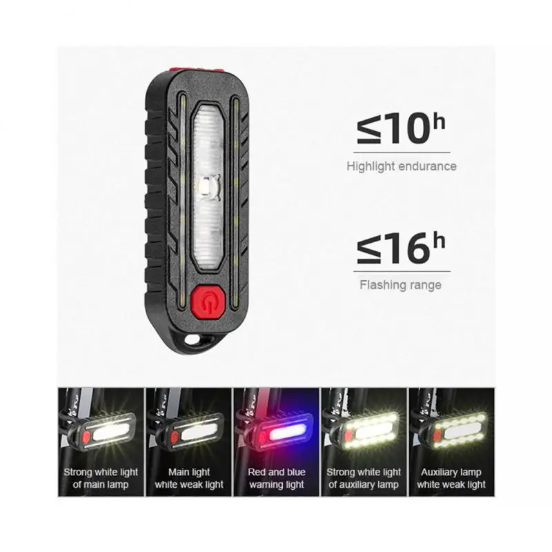New Bicycle Taillight Type-C Rechargeable Outdoor Riding Headlight Helmet Light Red And Blue Flashing Safety Warning Light
New Bicycle Taillight Type-C Rechargeable Outdoor Riding Headlight Helmet Light Red And Blue Flashing Safety Warning Light