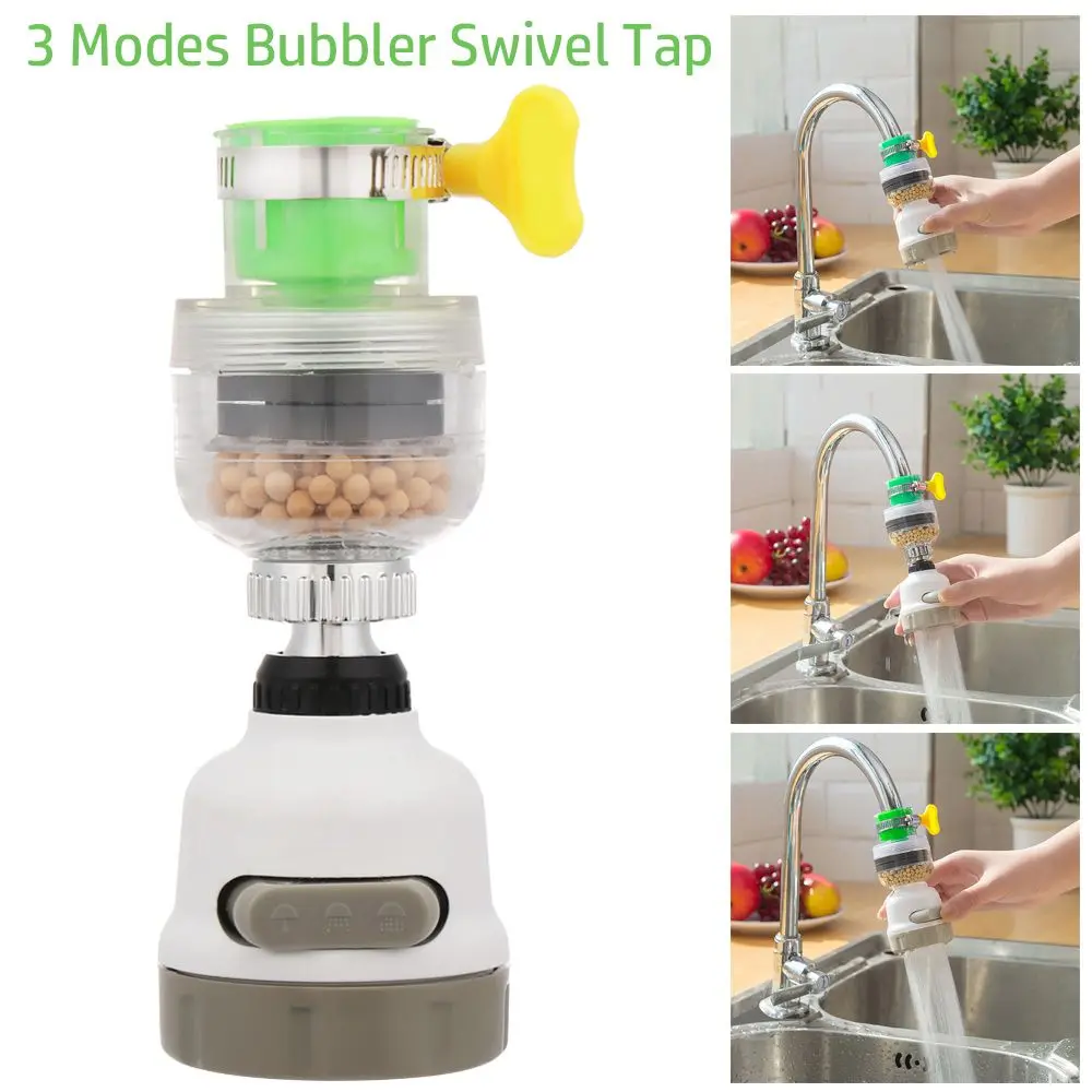 Saving Water Purifier 3 Modes Connector 360° Rotation Bubbler Swivel Tap Faucet Nozzle Tap Head Purify Water Filter
Saving Water Purifier 3 Modes Connector 360° Rotation Bubbler Swivel Tap Faucet Nozzle Tap Head Purify Water Filter