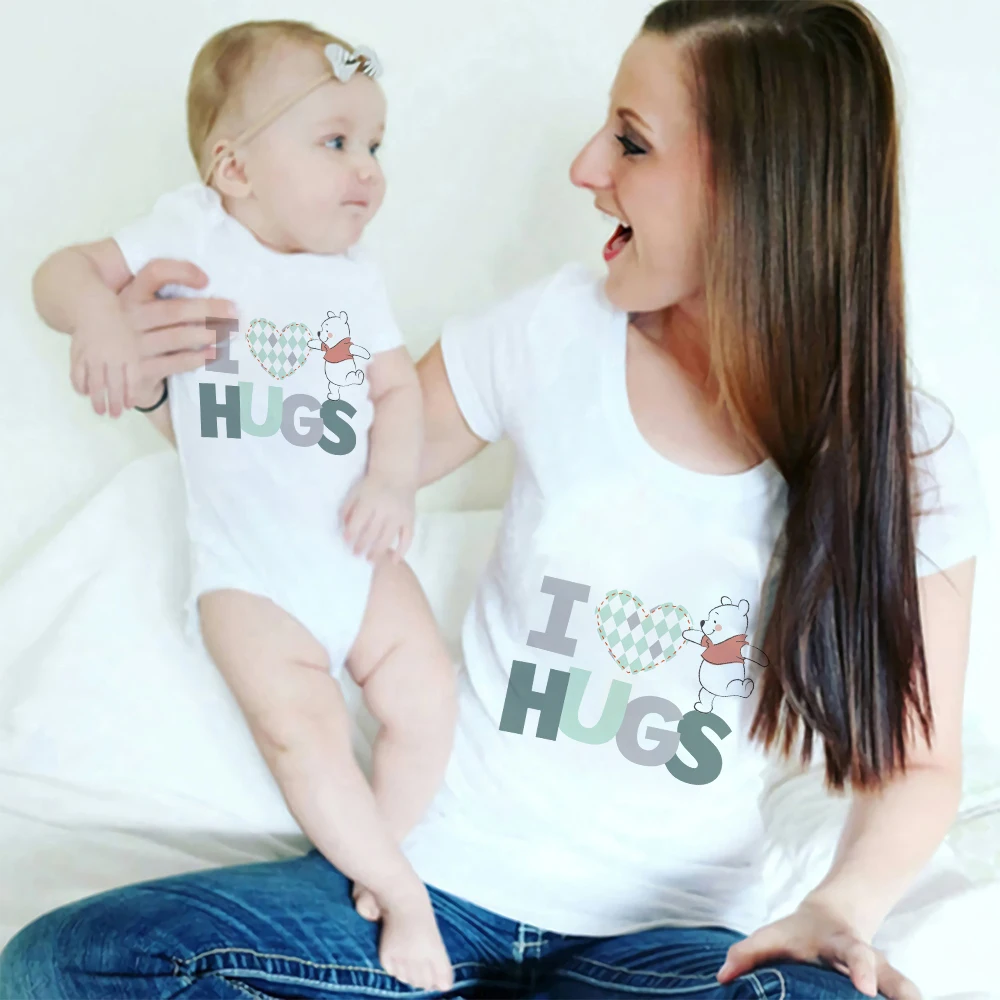 Winnie the Pooh Disney Clothes I Love Hugs Mother Kids Baby Summer Family Matching Outfits Fashion Father's Day T-shirt 2022
Winnie the Pooh Disney Clothes I Love Hugs Mother Kids Baby Summer Family Matching Outfits Fashion Father's Day T-shirt 2022