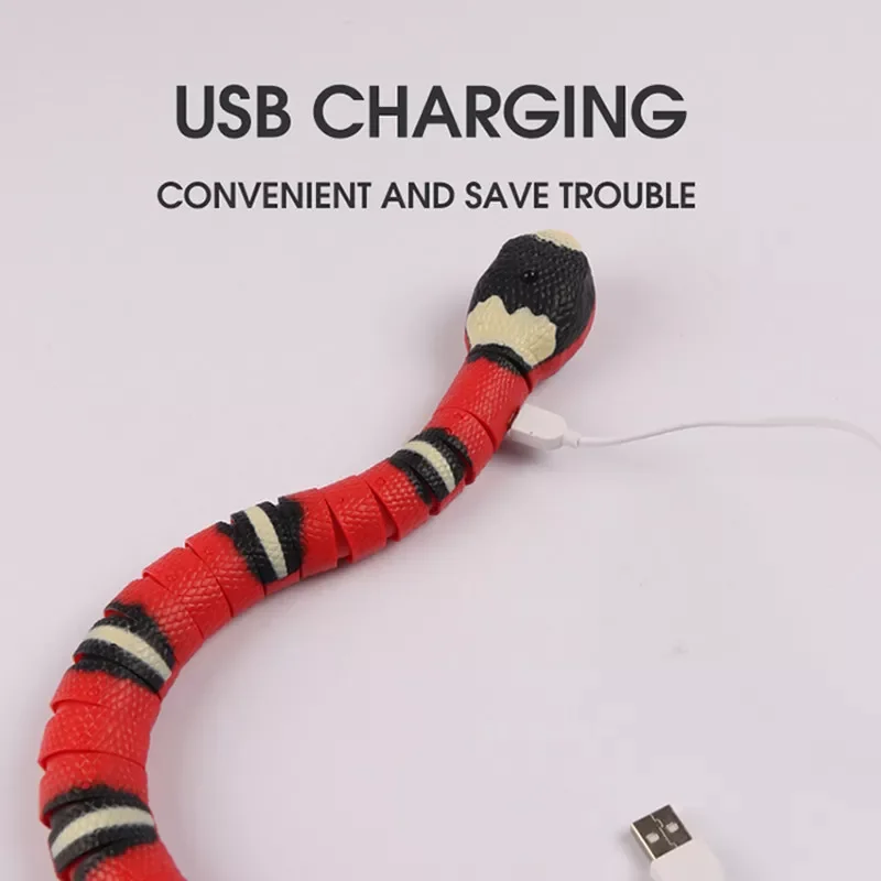 Smart Sensing Snake Cat Toys Interactive Toys for Cats USB Charging Cat Accessories for Pet Dogs Game Toy
Smart Sensing Snake Cat Toys Interactive Toys for Cats USB Charging Cat Accessories for Pet Dogs Game Toy
