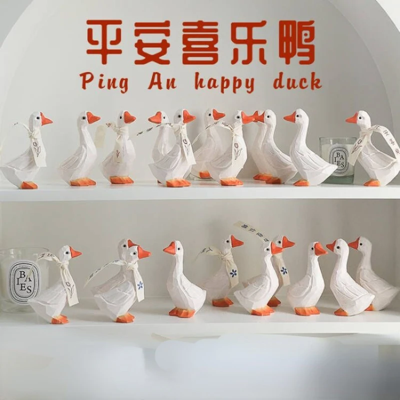Ping An Joy Duck White Goose Ornament Creative Birthday Gift Home Decoration Photo Prop Living Room Desktop Small Ornament Cute
Ping An Joy Duck White Goose Ornament Creative Birthday Gift Home Decoration Photo Prop Living Room Desktop Small Ornament Cute