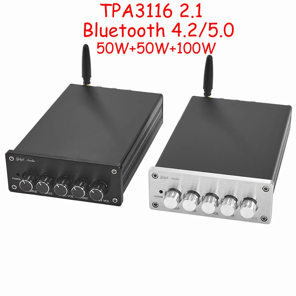 

TPA3116 2,1 Bluetooth 4,2/5,0 с цифровым усилителем мощности tone Class D 50 Вт + 50 Вт + 100 Вт