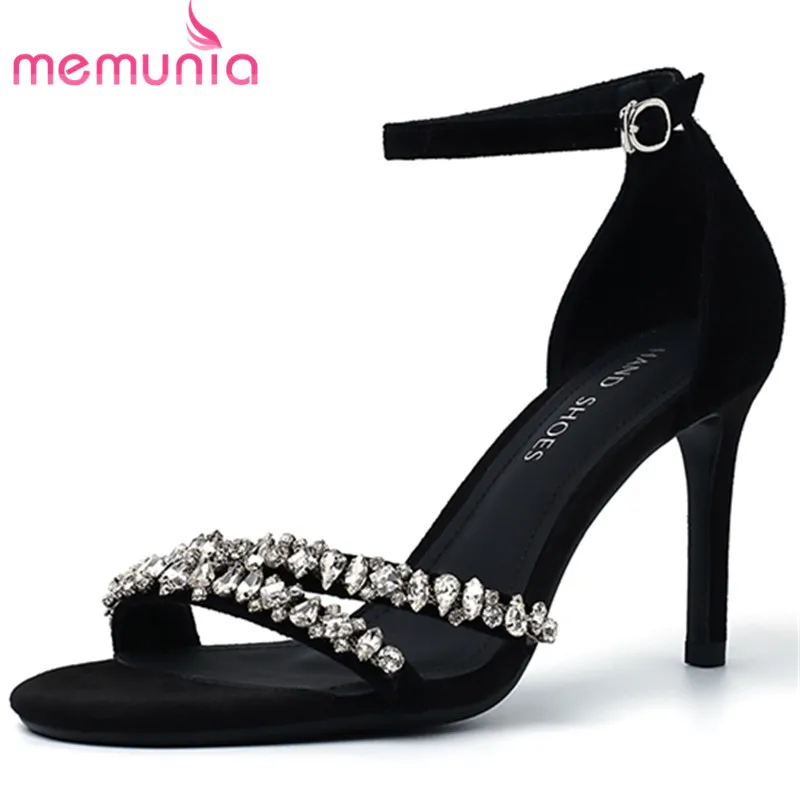 MEMUNIA 2022 New Rhinestone Solid Thin High Heels Shoes Kid Suede Modern Sandals Woman Summer Fashion Ladies Dress Shoes
MEMUNIA 2022 New Rhinestone Solid Thin High Heels Shoes Kid Suede Modern Sandals Woman Summer Fashion Ladies Dress Shoes