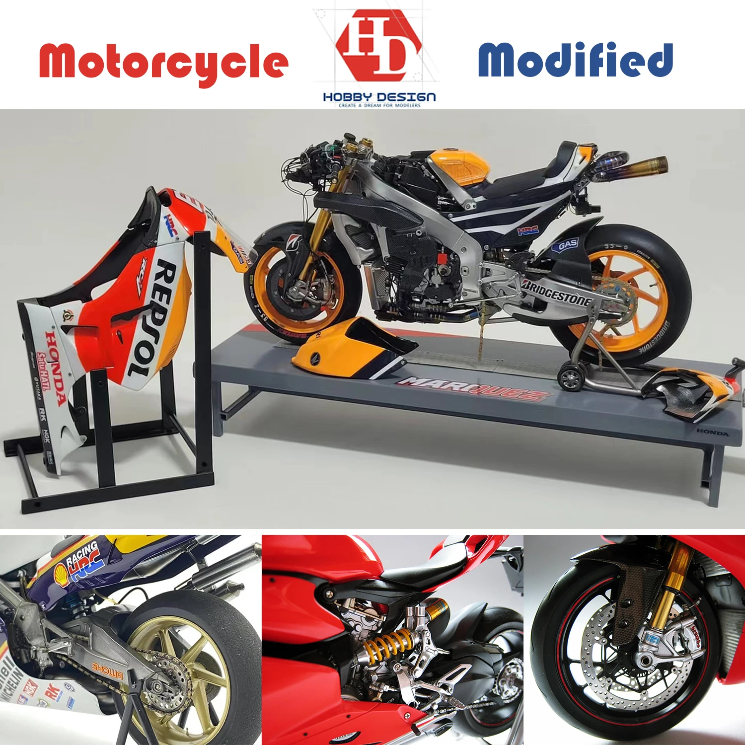 Hobby Design 1/12 Metal Model Motorcycle Alloy Modified Detail Upgrading Set For Tamiya Aoshima Fujimi (PE+Metal parts+Resin)
Hobby Design 1/12 Metal Model Motorcycle Alloy Modified Detail Upgrading Set For Tamiya Aoshima Fujimi (PE+Metal parts+Resin)