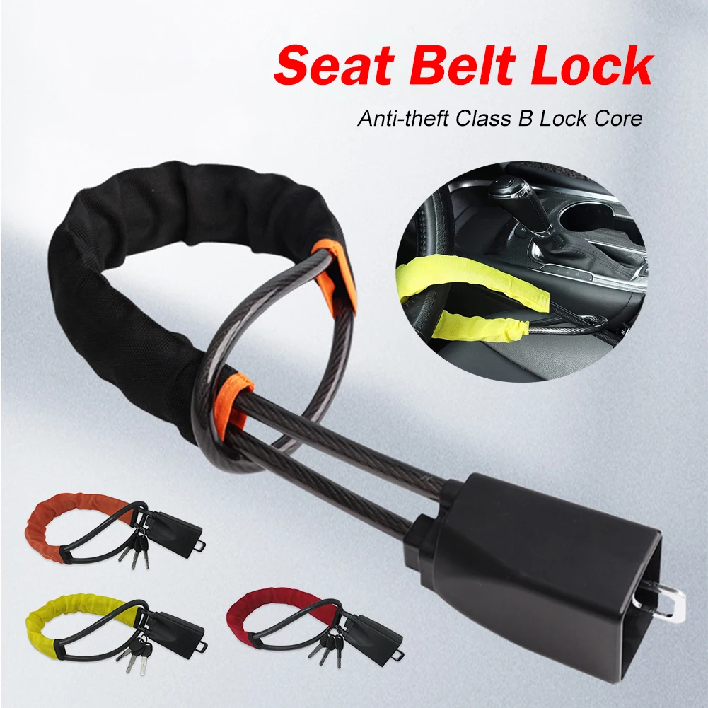 Car Steering Wheel Lock Universal Seat Belt Anti-Theft Lock With 2 Keys Anti-theft Device For Most Cars SUV Car Accessories
Car Steering Wheel Lock Universal Seat Belt Anti-Theft Lock With 2 Keys Anti-theft Device For Most Cars SUV Car Accessories