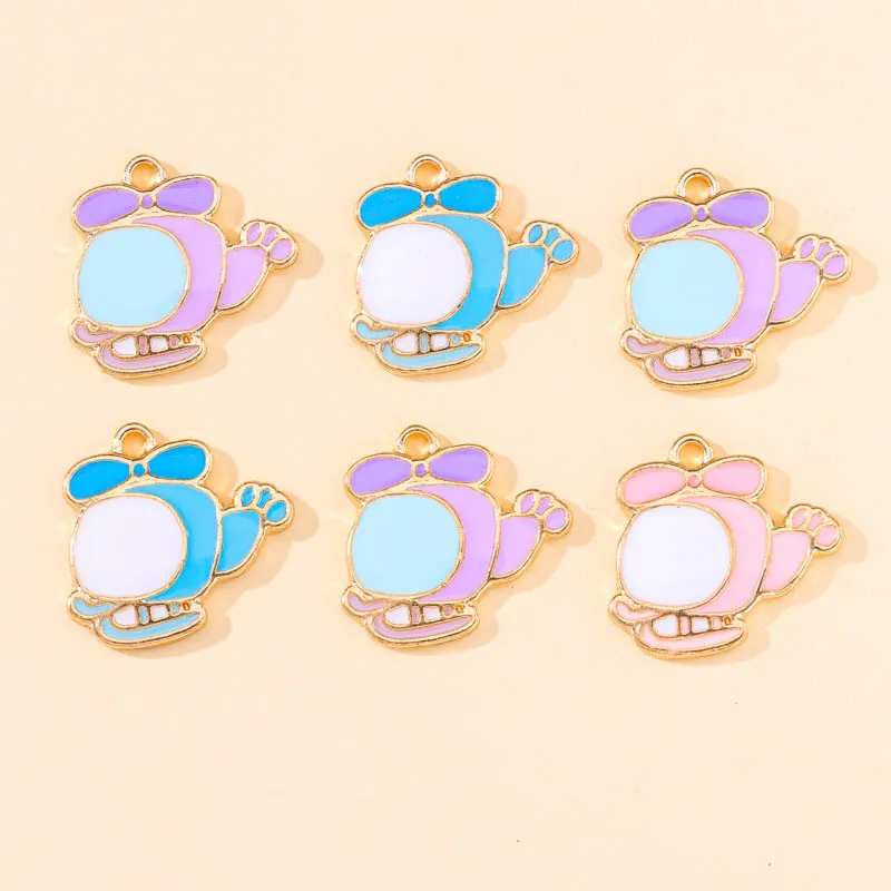 20Pcs 17*17mm Enamel Cartoon Cute Helicopter Charms for Jewelry Making Airplane Pendants Earrings Bracelet Accessories Wholesale
20Pcs 17*17mm Enamel Cartoon Cute Helicopter Charms for Jewelry Making Airplane Pendants Earrings Bracelet Accessories Wholesale