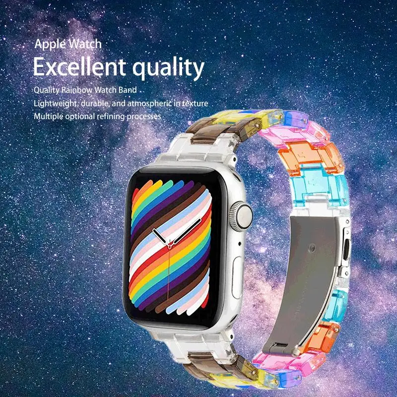 Upgrade Your Style with Rainbow Three Bead Transparent and Resin Straps - Easy to Use for 5 6 7 8 Se Models
Upgrade Your Style with Rainbow Three Bead Transparent and Resin Straps - Easy to Use for 5 6 7 8 Se Models