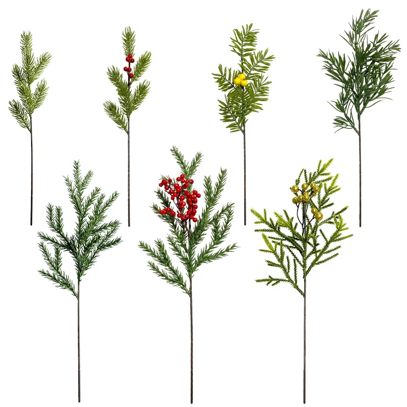 New Christmas Decoration European and American Home Flower Arrangement Christmas Red Fruit 7-fork Simulated Pine Needle
New Christmas Decoration European and American Home Flower Arrangement Christmas Red Fruit 7-fork Simulated Pine Needle