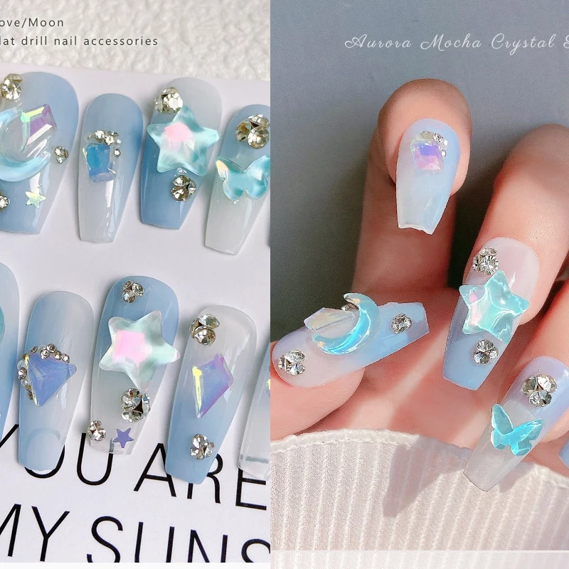 10Pcs Nail Art Butterflies Jewelry 3D Nail MOON Heart Charms Art Decoration Rhinestones Nail Accessories For Nail Tips Beauty
10Pcs Nail Art Butterflies Jewelry 3D Nail MOON Heart Charms Art Decoration Rhinestones Nail Accessories For Nail Tips Beauty