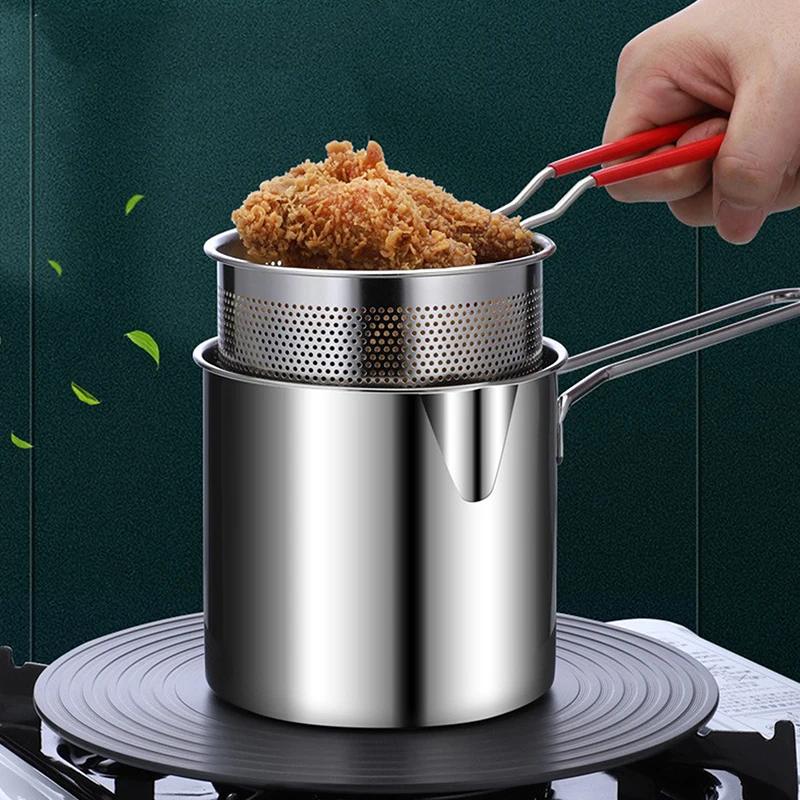 2/3/4Pcs Stainless Steel Deep Frying Pot French Fries Fryer With Strainer Chicken Fried Pans Kitchen Cooking Tool
2/3/4Pcs Stainless Steel Deep Frying Pot French Fries Fryer With Strainer Chicken Fried Pans Kitchen Cooking Tool