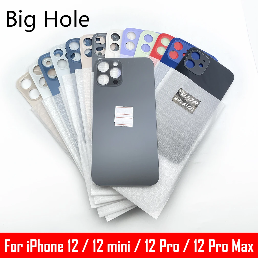 New Back Glass Battery Cover For iPhone 12 Pro Max 12 mini Back Glass Replacement Rear Housing Case Rear Door Parts With Sticker
New Back Glass Battery Cover For iPhone 12 Pro Max 12 mini Back Glass Replacement Rear Housing Case Rear Door Parts With Sticker