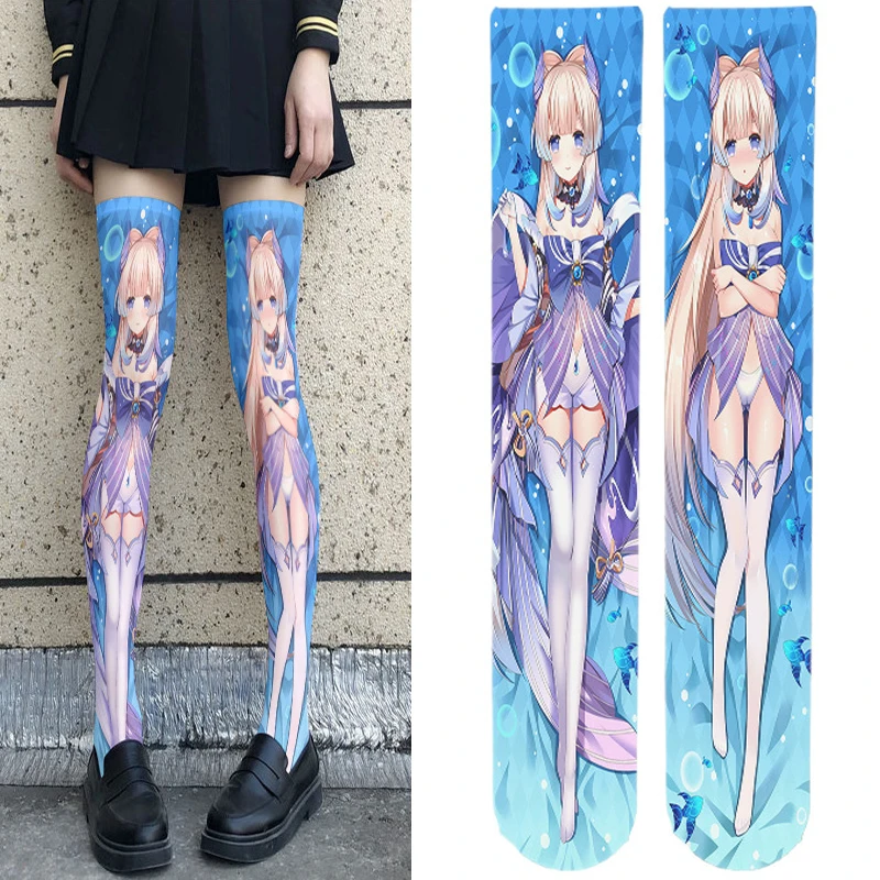 Носки Genshin Impact Аниме Лолита для женщин студенток Klee Raiden Shogun носки для косплея 60 см тонкие нейлоновые выше колена до бедра 
Носки Genshin Impact Аниме Лолита для женщин студенток Klee Raiden Shogun носки для косплея 60 см тонкие нейлоновые выше колена до бедра