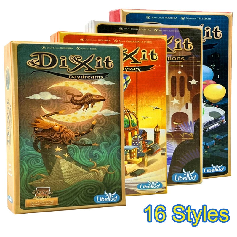 

Dixit Stella Quest Board Game English Expansion Cards Holiday Camping Reunion Interactive Theme Party Strategy Multiplayer Games