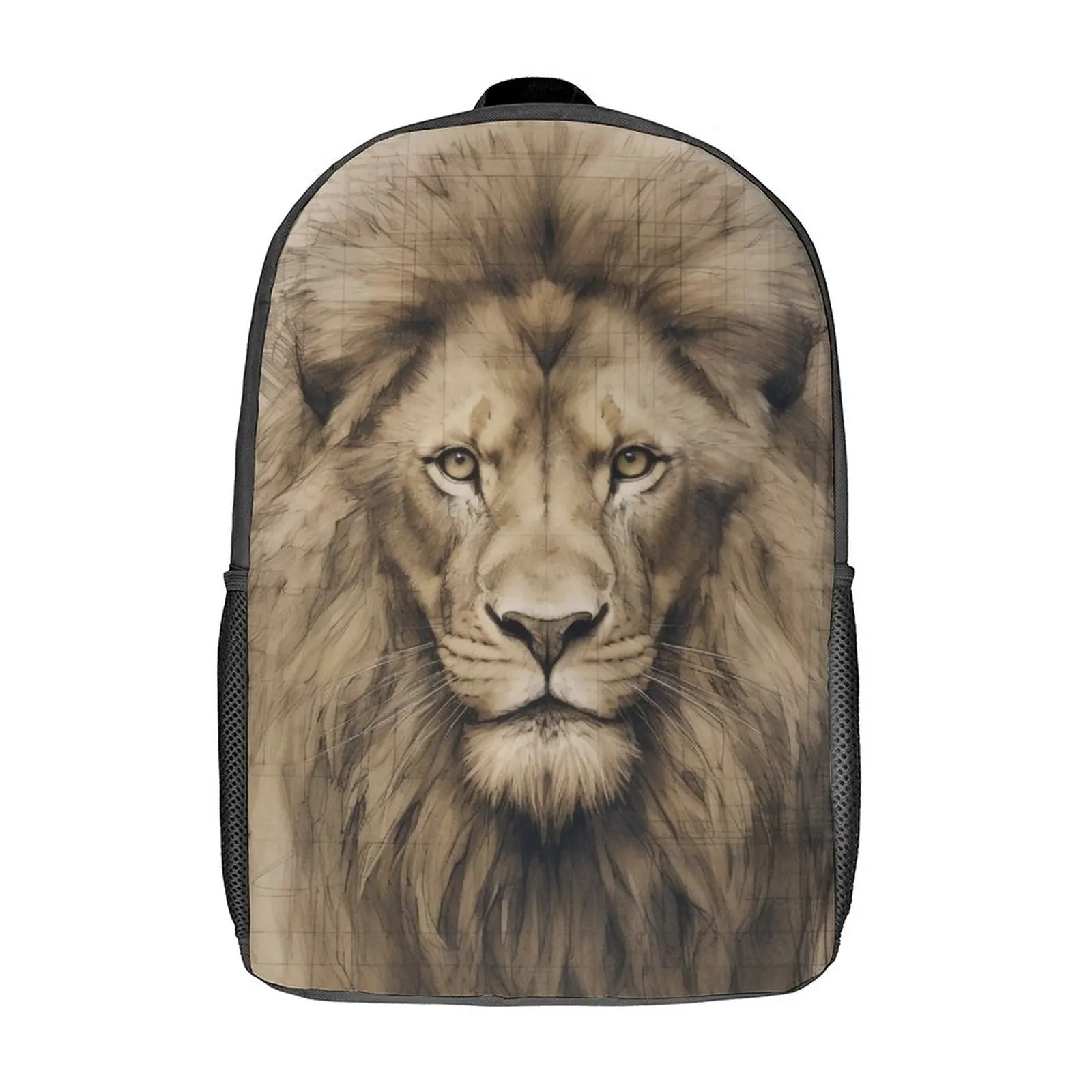 Lion Backpack Pencil Drawing Schematics Male Polyester Daily Backpacks Pattern Pretty High School Bags Rucksack
Lion Backpack Pencil Drawing Schematics Male Polyester Daily Backpacks Pattern Pretty High School Bags Rucksack