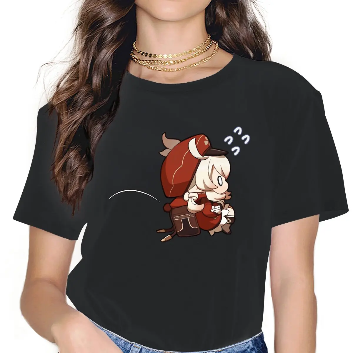 Футболка женская из чистого хлопка, с круглым вырезом
Футболка женская из чистого хлопка, с круглым вырезом