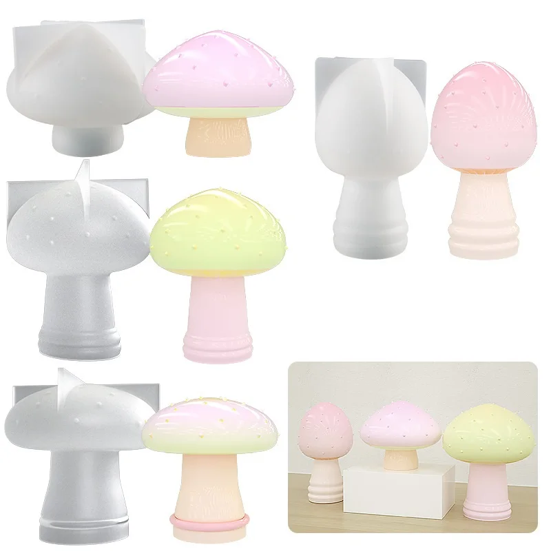 

Mirror Mushroom Epoxy Resin Silicone Mold for DIY Handmade Ornaments Plaster Eardrop Jewelry Kids Toys Key Chain Fondant Mould