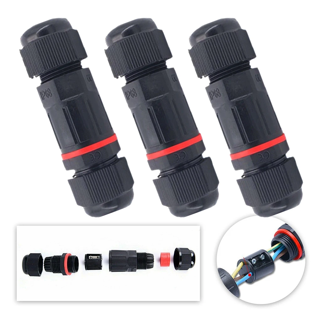 3pc 3 Pole Core Joint Outdoor IP68 Waterproof Electrical Cable Wire Connector Cable Wire Gland Sleeve Connector
3pc 3 Pole Core Joint Outdoor IP68 Waterproof Electrical Cable Wire Connector Cable Wire Gland Sleeve Connector