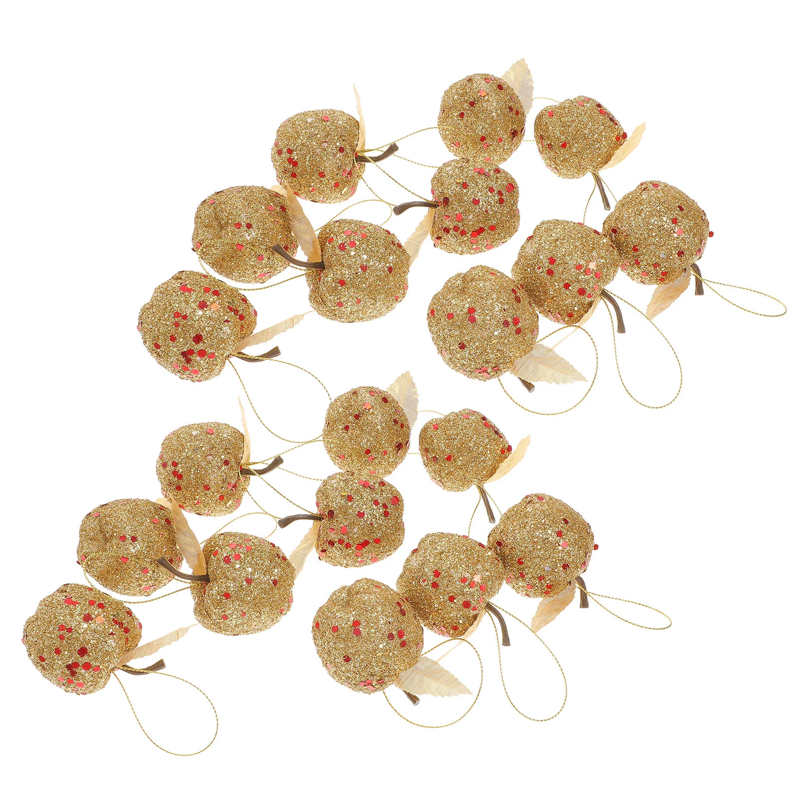 20 Pcs Christmas Apple Pendant Tree Hanging Decoration Ornament Decorations Para Mujer Interior Gold Powder
20 Pcs Christmas Apple Pendant Tree Hanging Decoration Ornament Decorations Para Mujer Interior Gold Powder