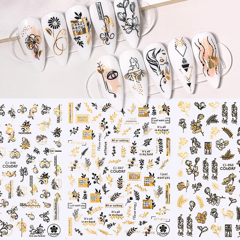 3D Nail Sticker Laser Bronzing Nail Sticker Flower Geometry Series Sticker Fashion Retro
3D Nail Sticker Laser Bronzing Nail Sticker Flower Geometry Series Sticker Fashion Retro