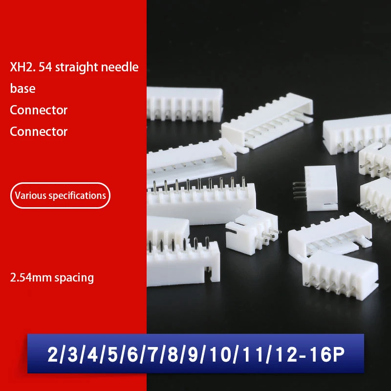

50pcs/lot XH2.54 male right angle material Connector Leads pin Header 2.54mm XH-AW 2P 3P 4P 5P 6P 7P 8P 9P 10P 11P 12P 13P 14P