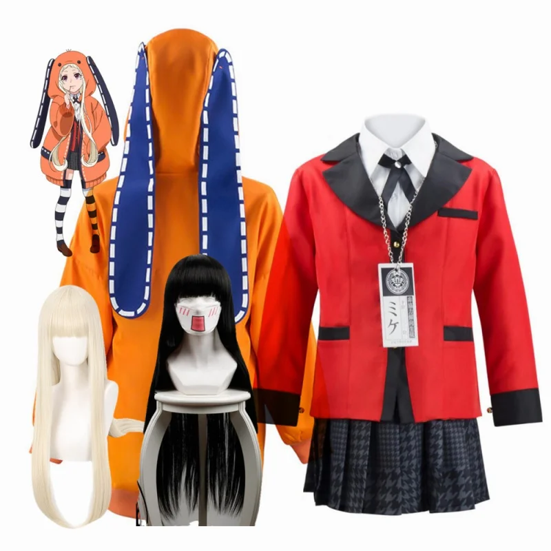 Anime Kakegurui Saotome Meari Jabamio Yumeko Compulsive Gambler Yomoduki Runa Cosplay Costume
Anime Kakegurui Saotome Meari Jabamio Yumeko Compulsive Gambler Yomoduki Runa Cosplay Costume
