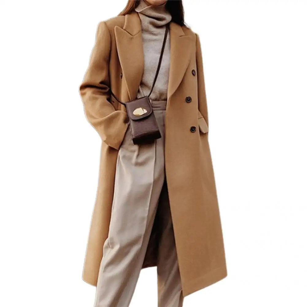 Popular Woolen Suit Jacket Wear Resistant Woolen Suit Coat Intellectual Women Casual Long Suit Jacket Double Breasted
Popular Woolen Suit Jacket Wear Resistant Woolen Suit Coat Intellectual Women Casual Long Suit Jacket Double Breasted