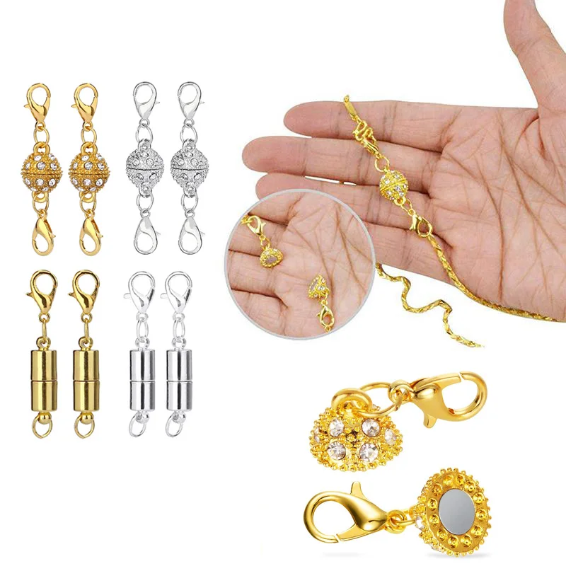 5pcs Strong Magnetic Lobster Clasps Crystal Beads For DIY Craft Jewelry Making Bracelet Necklace End Clasp Connectors Fasteners
5pcs Strong Magnetic Lobster Clasps Crystal Beads For DIY Craft Jewelry Making Bracelet Necklace End Clasp Connectors Fasteners