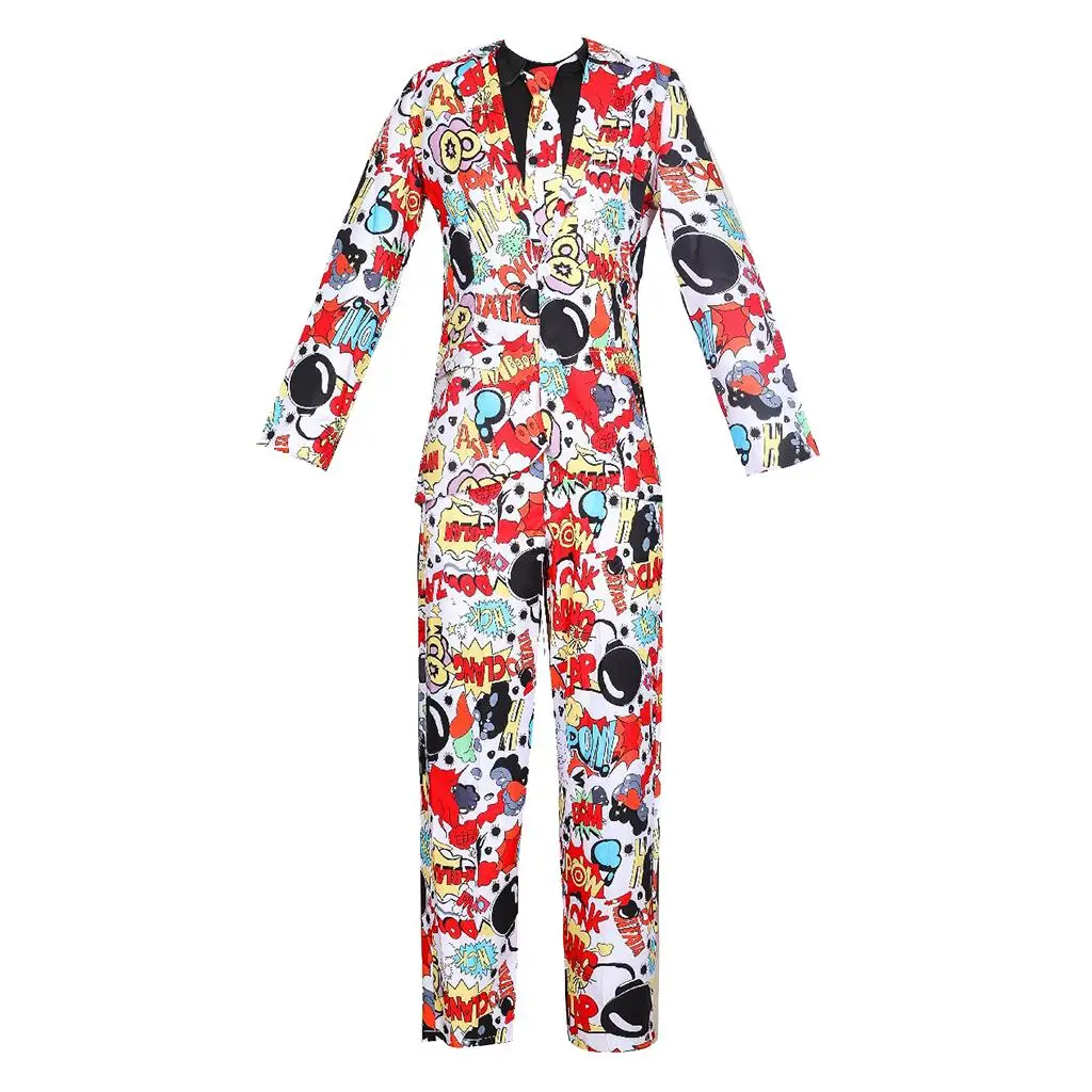 Men's Costume Full Suits Dancewear Halloween Cosplay Fancy Dress Set 
Men's Costume Full Suits Dancewear Halloween Cosplay Fancy Dress Set