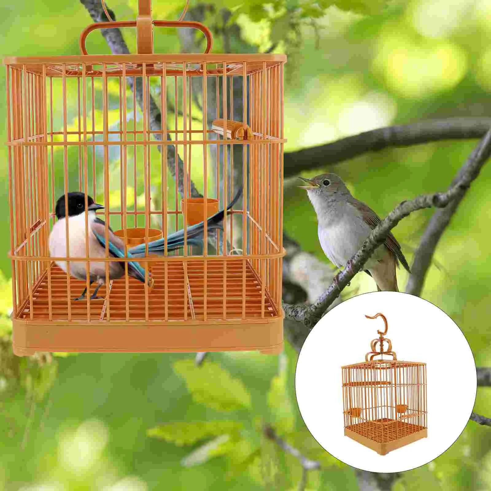 1 Set Bird Cage Parrot Keeping Cage Practical Plastic Lightweight Cockatiel Cage
1 Set Bird Cage Parrot Keeping Cage Practical Plastic Lightweight Cockatiel Cage