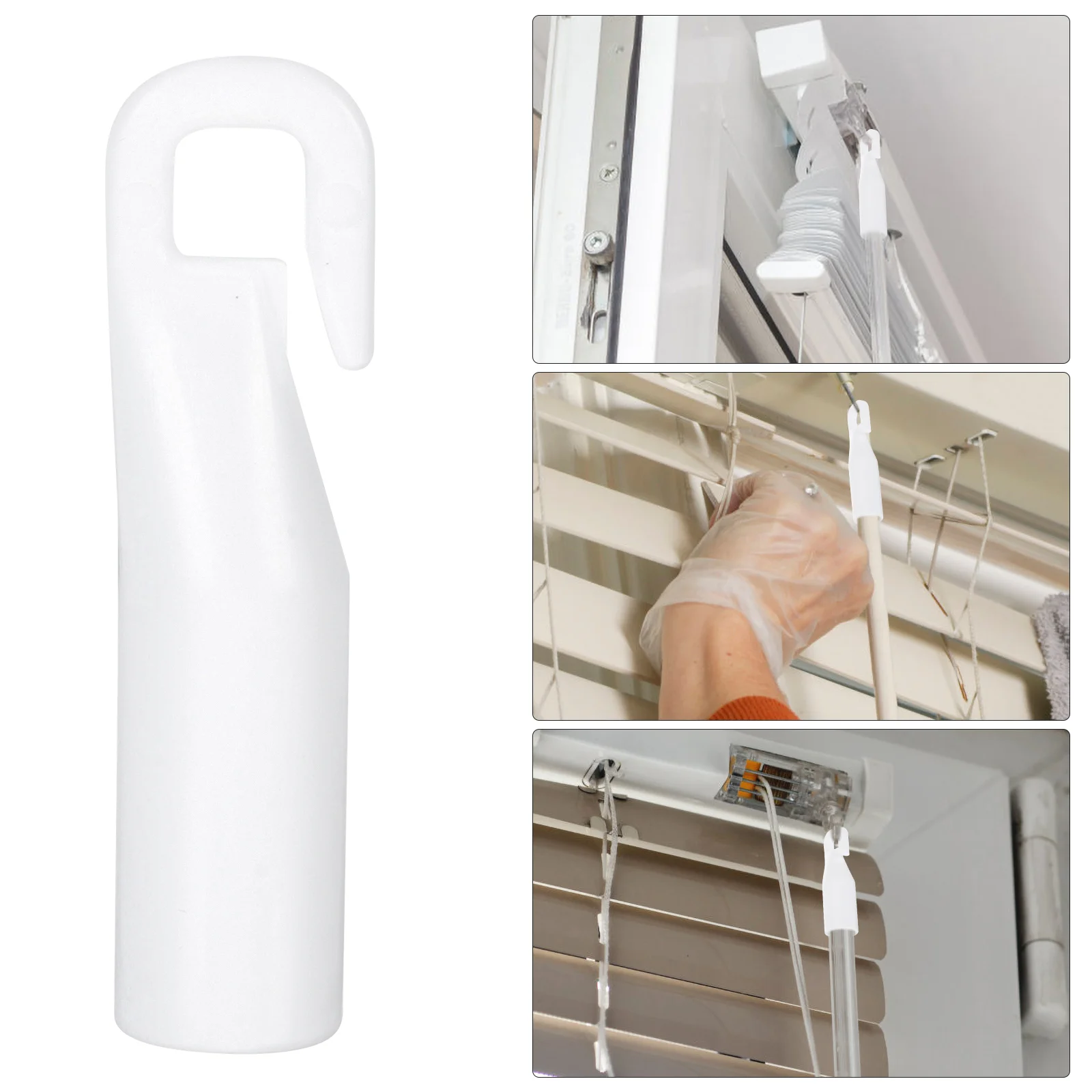 Hanger Plastic Wand Tip Hook Curtain Parts Repair Replacement Blind Accessory Tilt Rod
Hanger Plastic Wand Tip Hook Curtain Parts Repair Replacement Blind Accessory Tilt Rod