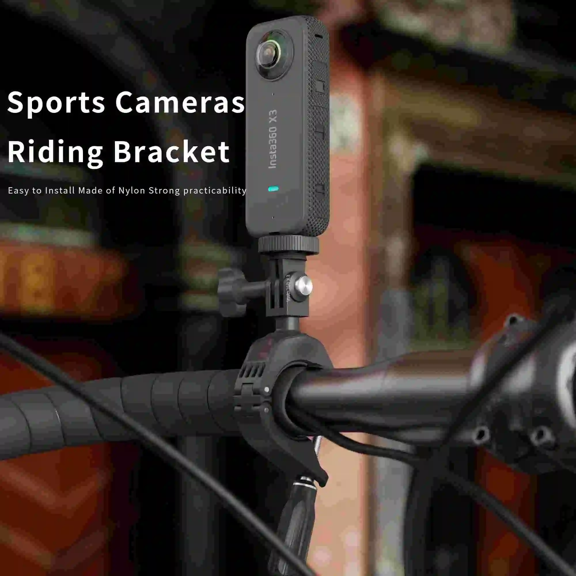 Велосипедный зажим держатель кронштейн для DJI Action 4 3 2 1/Insta360 X3/Gopro аксессуары