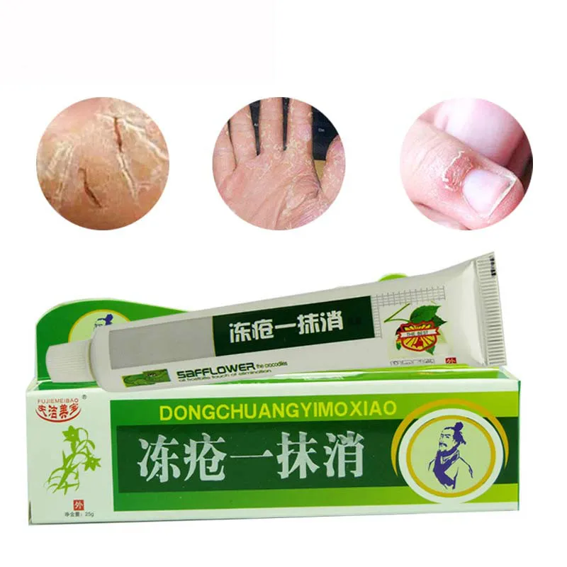 

Winter 25g Chinese Medicinal Ointment Hand Foot Crack Cream Heel Chapped Peeling Repair Frostbite Anti Dry Crack Skin Creams